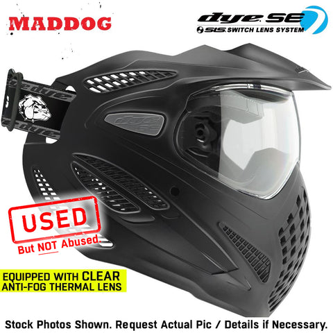 CLEARANCE Maddog Dye SE Special Edition Thermal Anti-Fog Paintball Mask Goggle | Smoke - Clear - Mirror | USED But NOT Abused