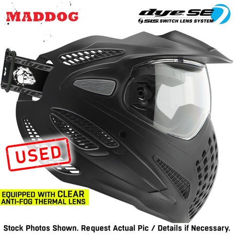 CLEARANCE Maddog Dye SE Special Edition Thermal Anti-Fog Paintball Mask Goggle | Smoke - Clear - Mirror | USED