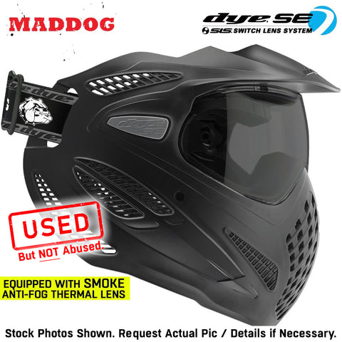 CLEARANCE Maddog Dye SE Special Edition Thermal Anti-Fog Paintball Mask Goggle | Smoke - Clear - Mirror | USED But NOT Abused