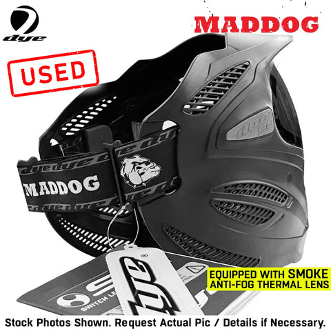 CLEARANCE Maddog Dye SE Special Edition Thermal Anti-Fog Paintball Mask Goggle - Smoke | USED