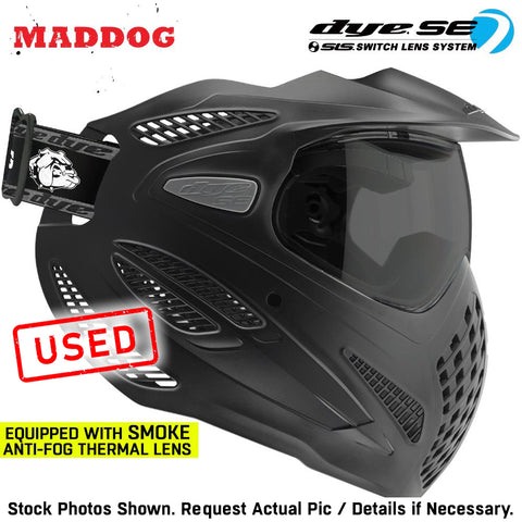 CLEARANCE Maddog Dye SE Special Edition Thermal Anti-Fog Paintball Mask Goggle | Smoke - Clear - Mirror | USED