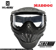 Maddog HK Army HSTL Goggle Paintball Airsoft Mask with Anti Fog Thermal Lens - Black w/ Clear Lens