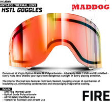 CLEARANCE Maddog HK Army HSTL Goggle Paintball Airsoft Mask with Anti Fog Thermal Lens | CLEAR SMOKE FIRE ICE GOLD CHROME | USED But NOT Abused