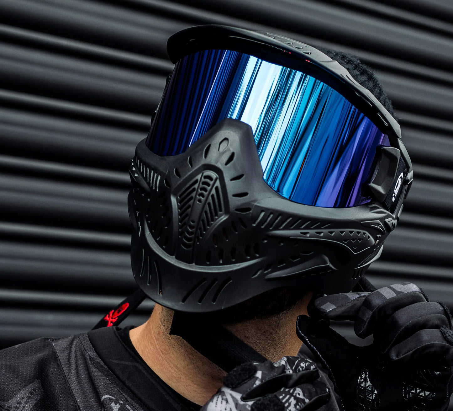 Maddog HK Army HSTL Goggle Paintball Airsoft Mask with Anti Fog Thermal Lens - Black w/ Ice Lens