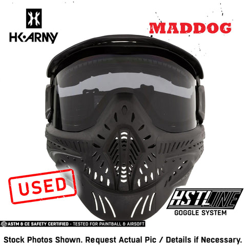 CLEARANCE Maddog HK Army HSTL Goggle Paintball Airsoft Mask with Anti Fog Thermal Lens | CLEAR SMOKE FIRE ICE GOLD CHROME | USED But NOT Abused