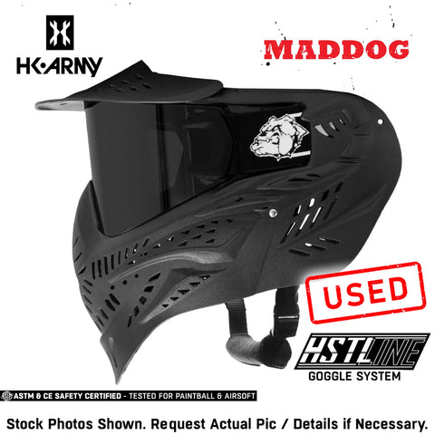 CLEARANCE Maddog HK Army HSTL Goggle Paintball Airsoft Mask with Anti Fog Thermal Lens | CLEAR SMOKE FIRE ICE GOLD CHROME | USED But NOT Abused