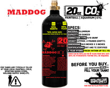 Maddog 20 Oz Aluminum Paintball Tank Co2 Bottle