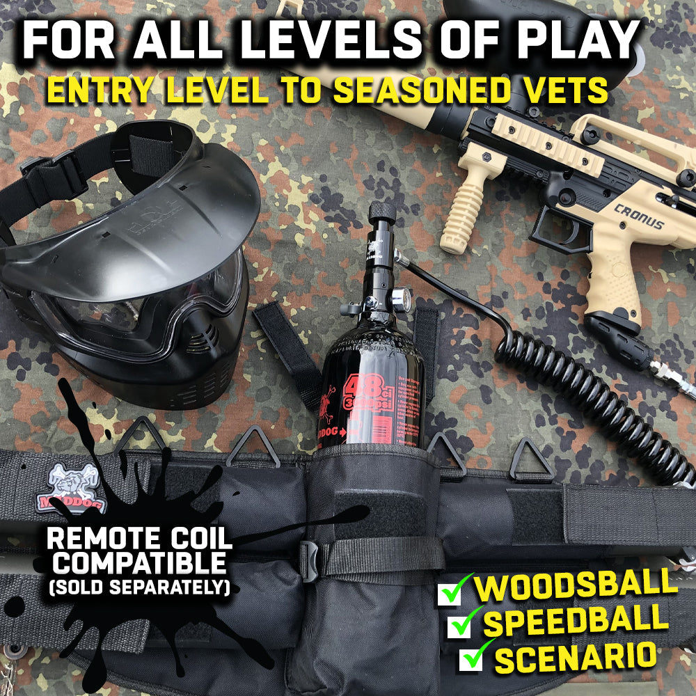 CLEARANCE Maddog 48/3000 Compressed Air Aluminum HPA Paintball Tank with Regulator - 2024 Hydro | Used But NOT Abused