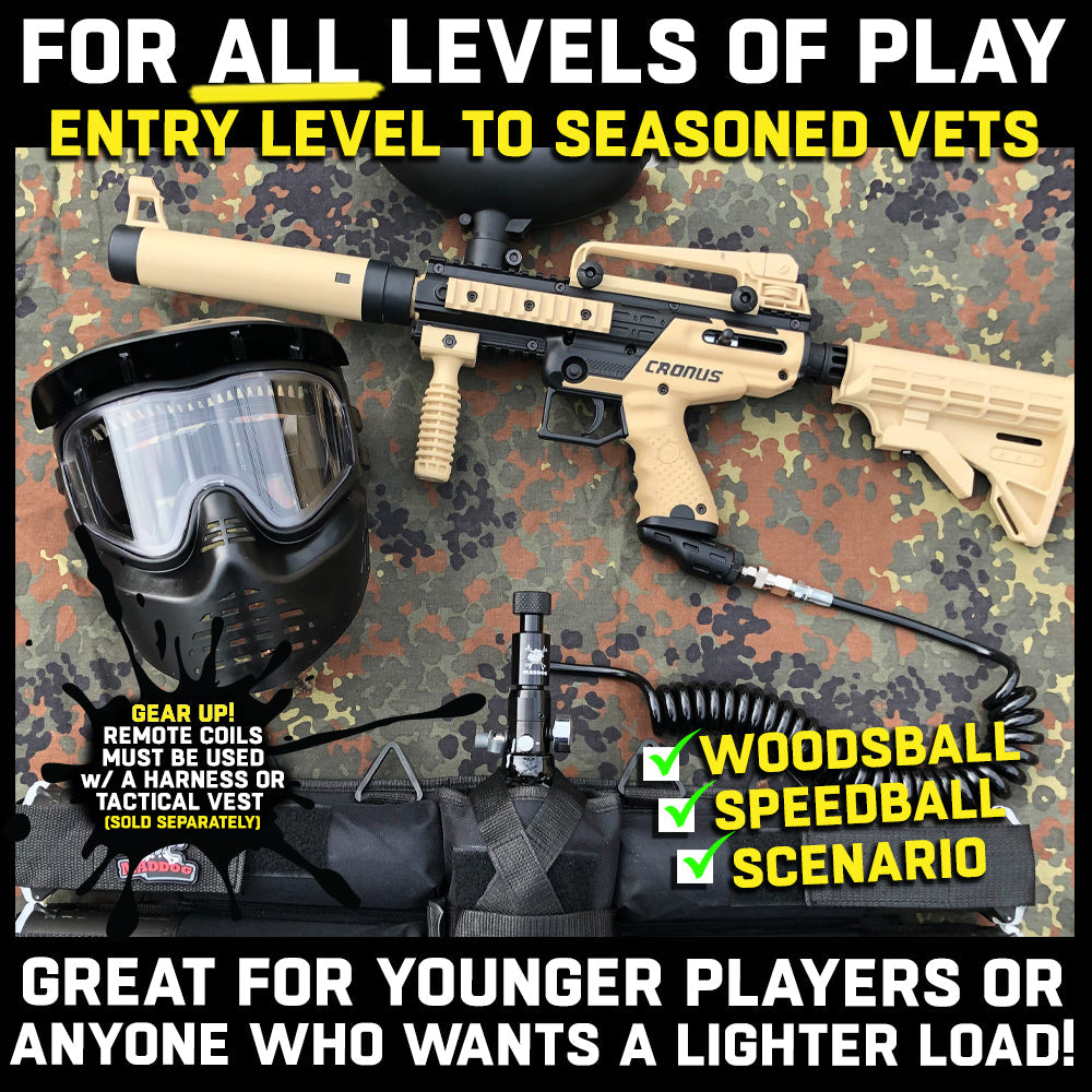 CLEARANCE Maddog Quick Disconnect Paintball Tank Remote Coils - High Pressure Air (HPA) & CO2 | USED But NOT Abused