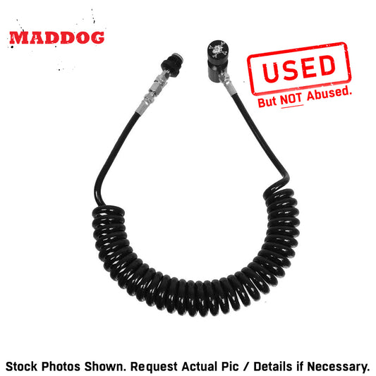 CLEARANCE Maddog Quick Disconnect Paintball Tank Remote Coils - High Pressure Air (HPA) & CO2 | USED But NOT Abused