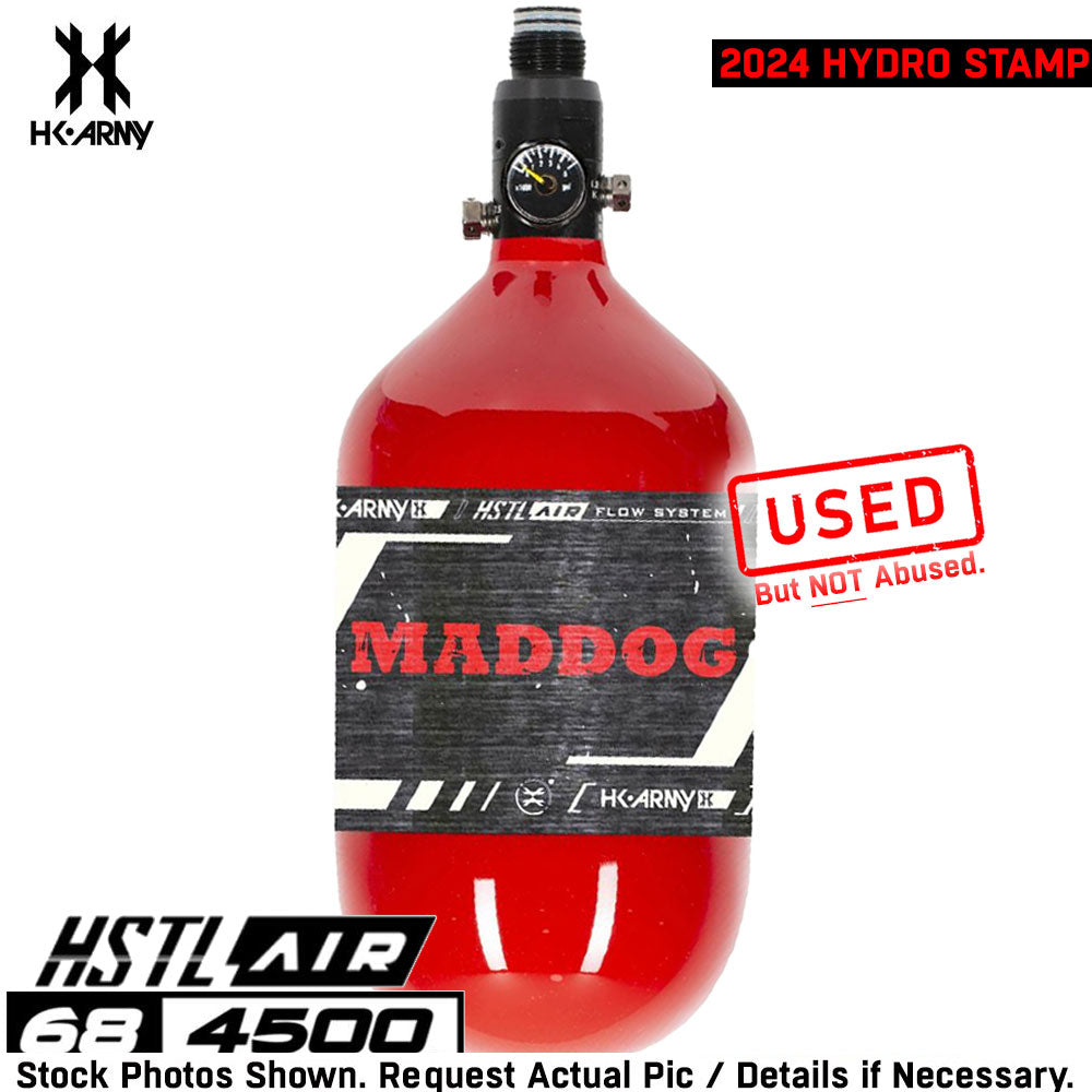 CLEARANCE Maddog HK Army HSTL 68/4500 Carbon Fiber HPA Compressed Air Paintball Tank Bottle System - Standard Reg | 2024 Hydro
