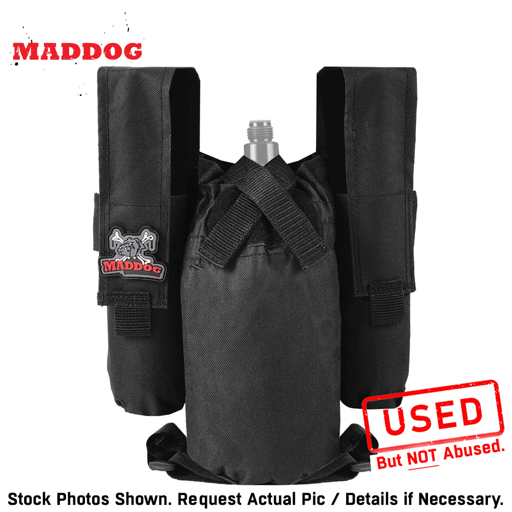 CLEARANCE Maddog 2+1 Paintball Harness Pod Pack - Black | Used But NOT Abused