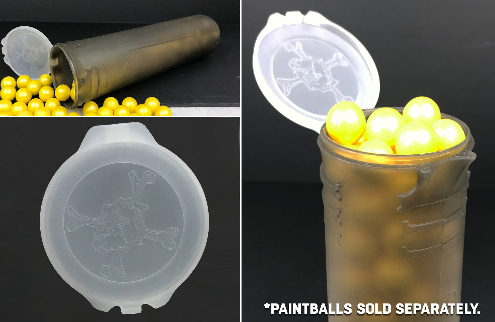 CLEARANCE Maddog BONES 150 Round Paintball Pods - CHOOSE YOUR COLOR | USED But NOT Abused