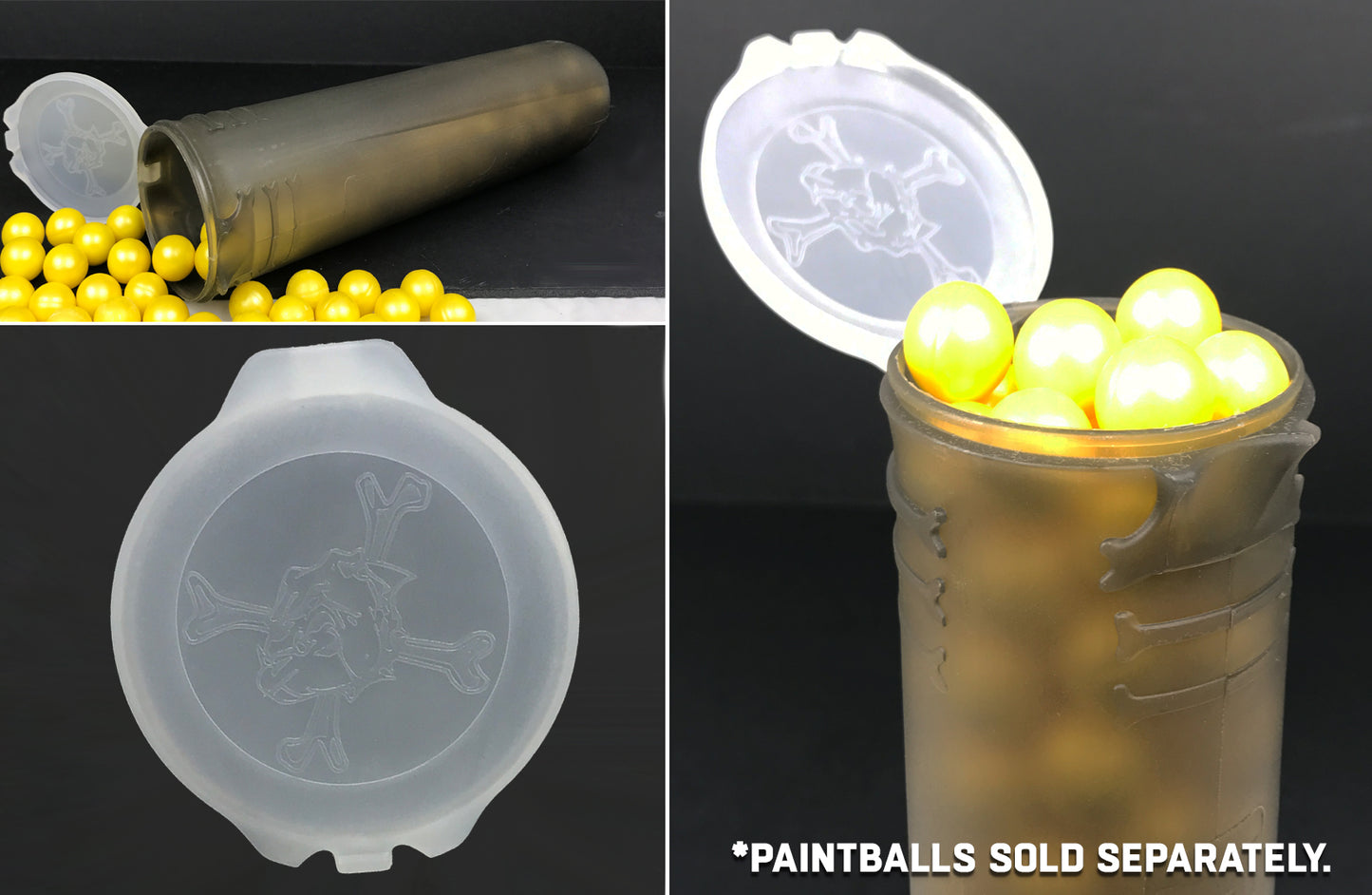 CLEARANCE Maddog BONES 150 Round Paintball Pods - CHOOSE YOUR COLOR | USED But NOT Abused