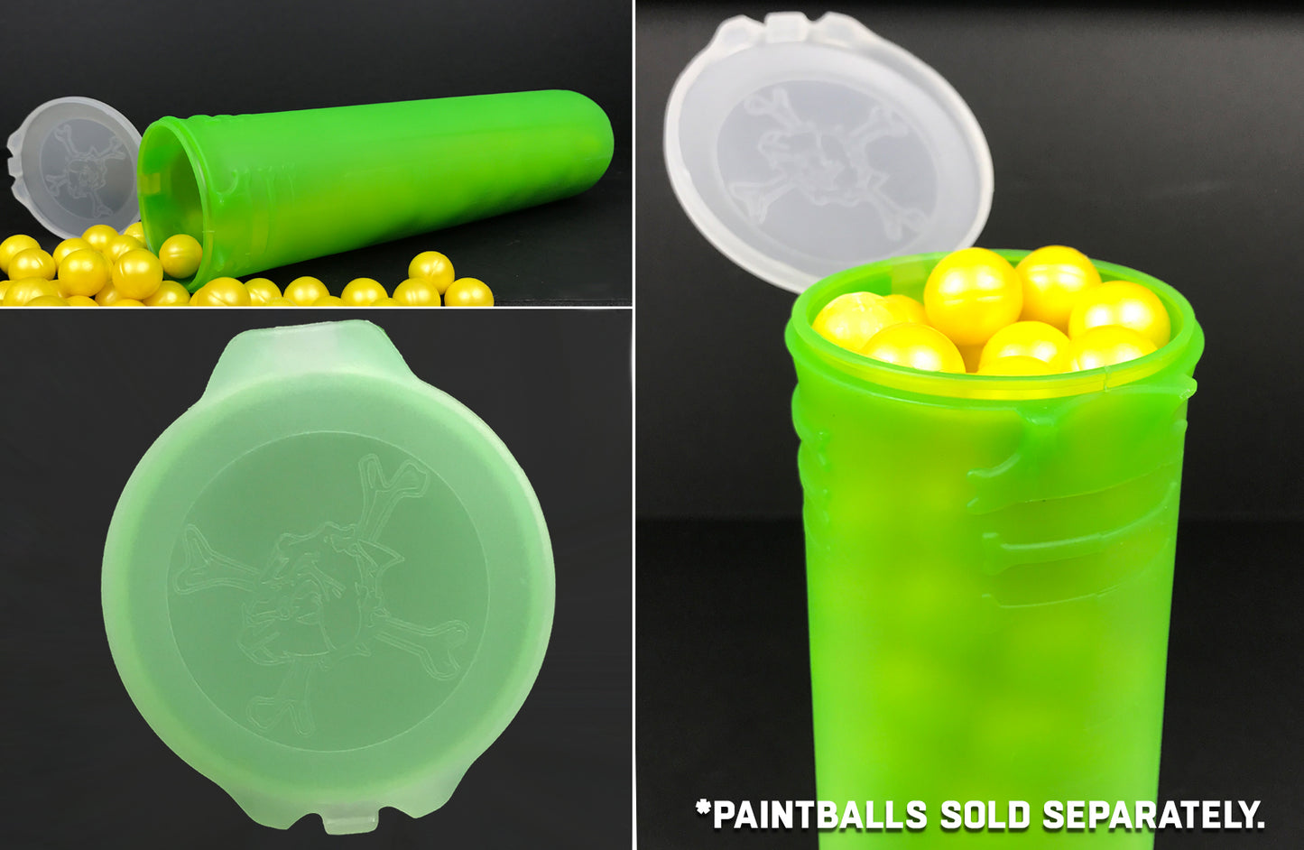 CLEARANCE Maddog BONES 150 Round Paintball Pods - CHOOSE YOUR COLOR | USED But NOT Abused
