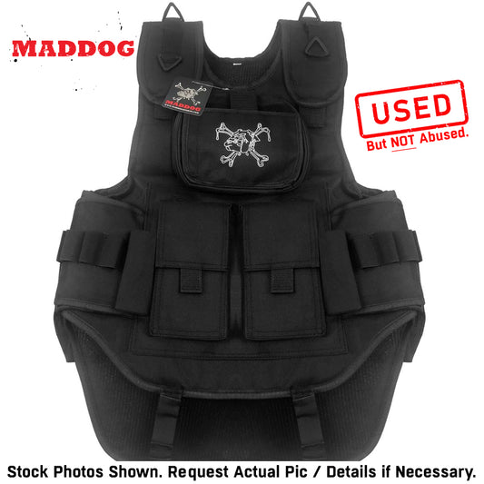 CLEARANCE Maddog Tactical Paintball Vest - Stealth Black | Used But NOT Abused