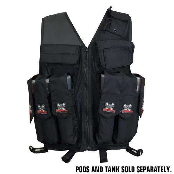 Maddog Tactical Paintball Attack Vest - Black - PaintballDeals.com