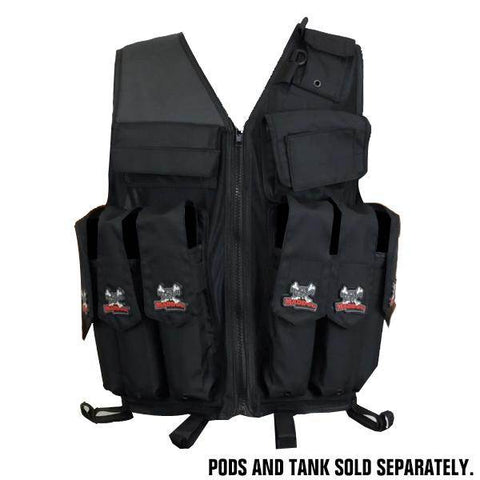 Maddog Tactical Paintball Attack Vest - Black - PaintballDeals.com