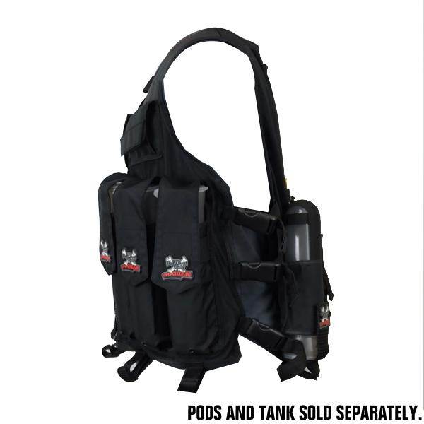 Maddog Tactical Paintball Attack Vest - Black - PaintballDeals.com