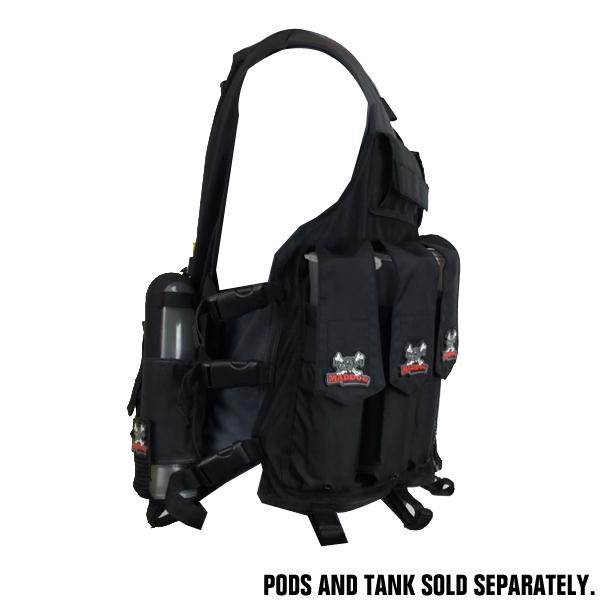Maddog Tactical Paintball Attack Vest - Black - PaintballDeals.com