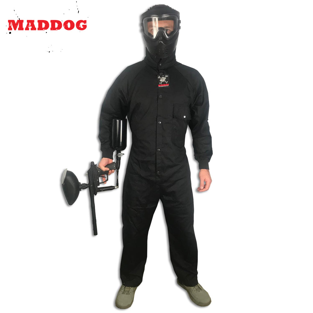 Maddog Tactical Paintball Rip Stop Coverall Jumpsuit | Black | Camo