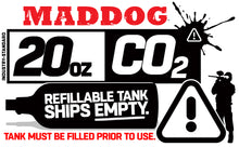 Maddog 20 Oz Aluminum Paintball Tank Co2 Bottle