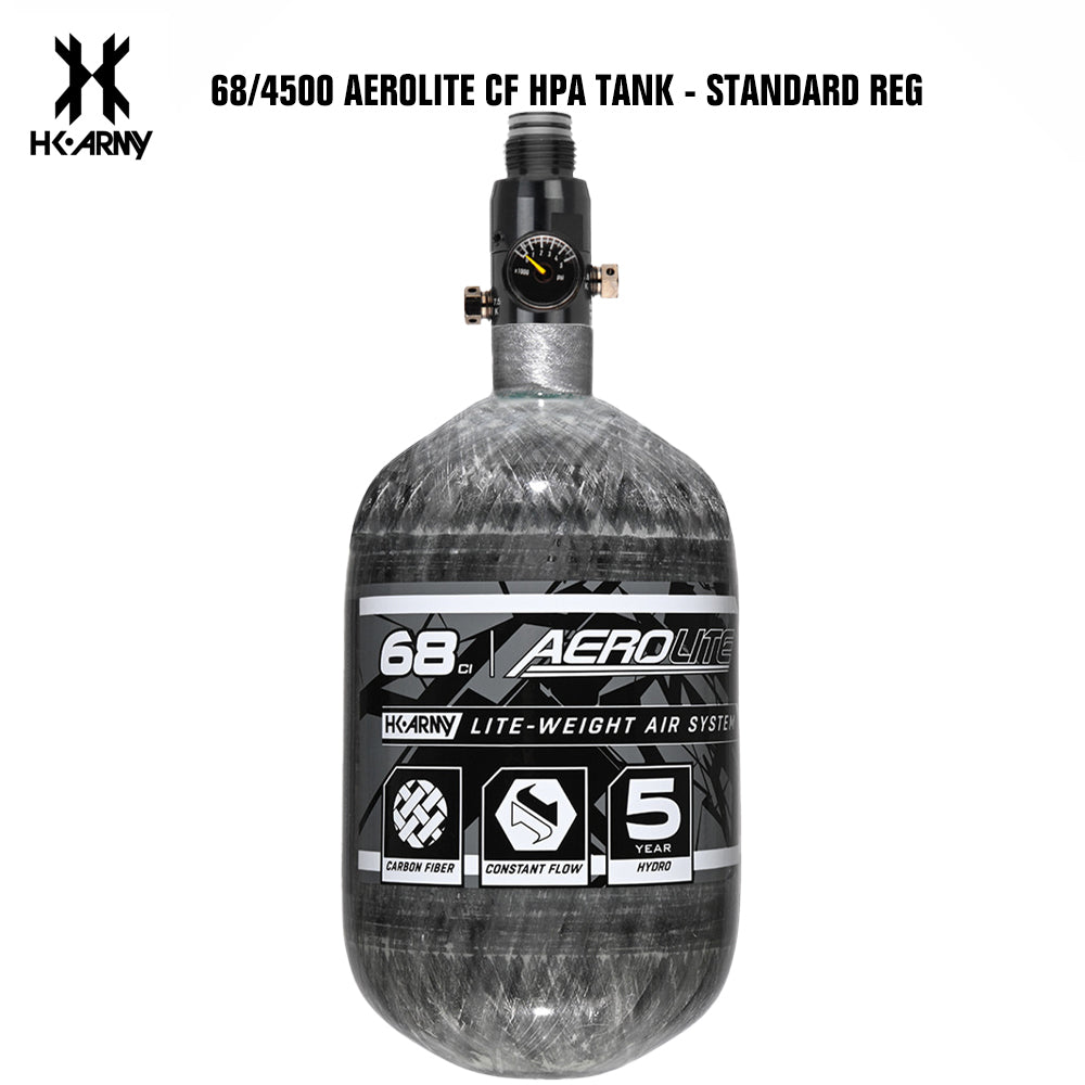 HK Army 68CI/4500PSI AEROLITE HPA Compressed Air Tank System | Clear