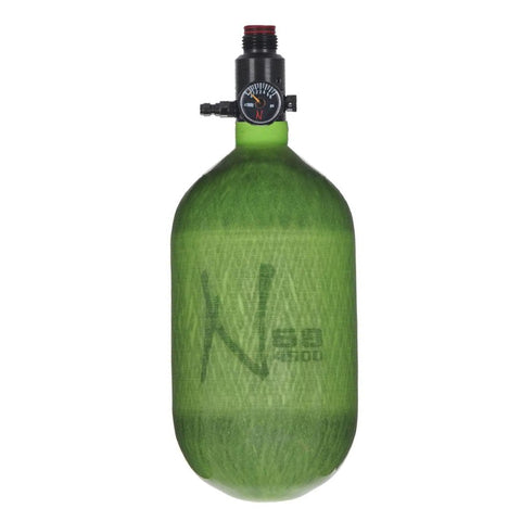 CLEARANCE Ninja Paintball LITE TRANSLUCENT 68/4500 Carbon Fiber Compressed Air HPA Paintball Tank | Hydro 10/2020