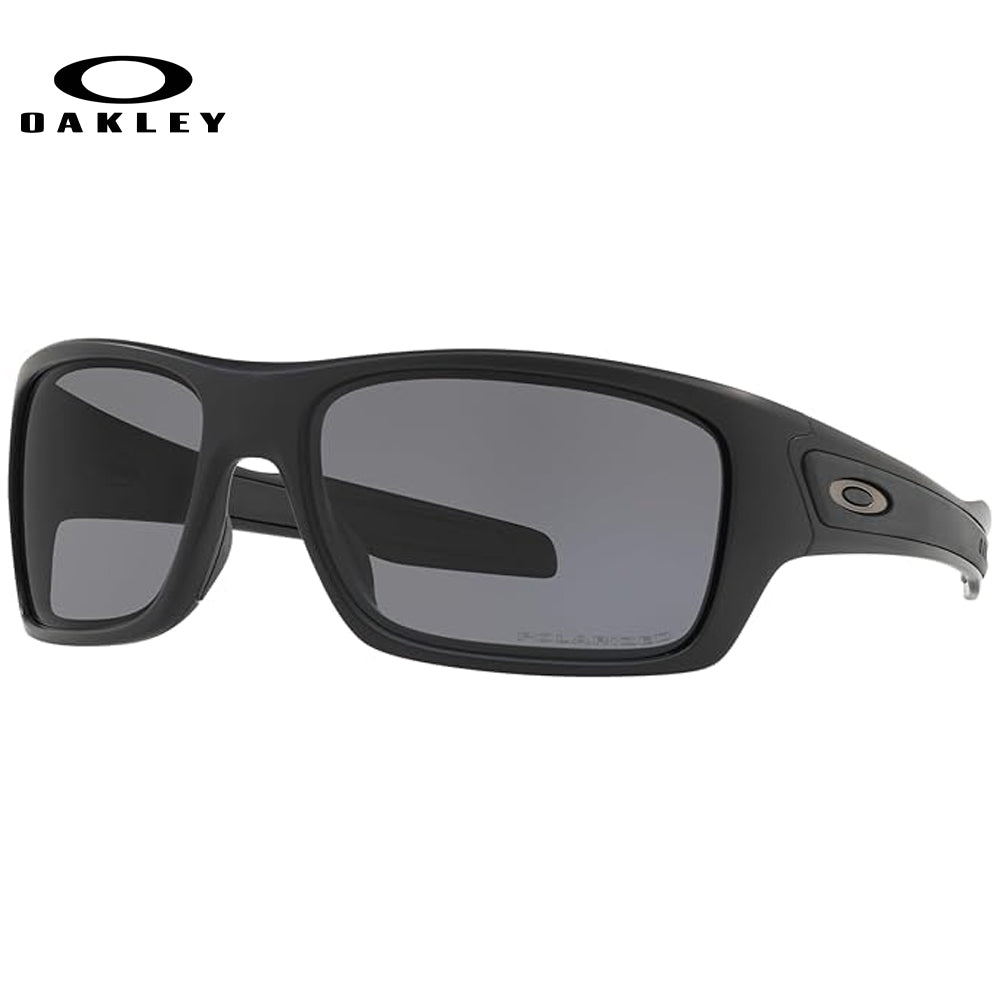 Oakley SI Turbine Men's Sunglasses - Matte Black w/ Grey Polarized Lenses