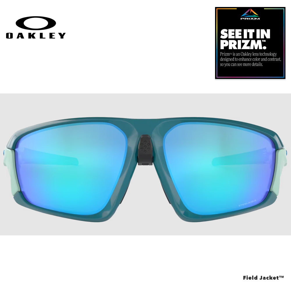 CLEARANCE Oakley Men's Field Jacket Sunglasses - PRIZM Sapphire Lens