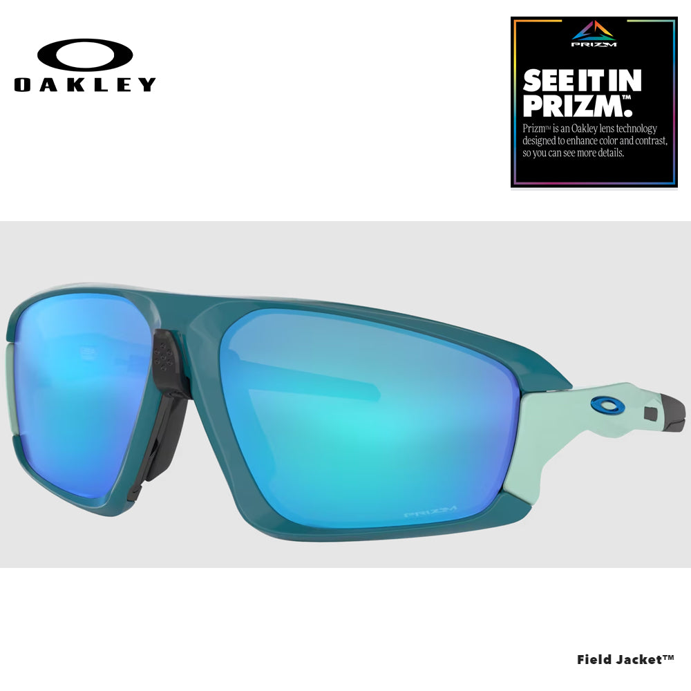 CLEARANCE Oakley Men's Field Jacket Sunglasses - PRIZM Sapphire Lens