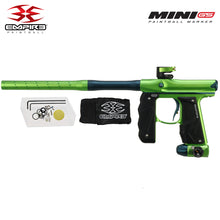 Empire Mini GS Electronic Paintball Gun .68 Caliber - Full Auto - Dust Cadmium Green / Admiral Blue 2-pc Barrel