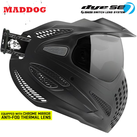 Maddog Dye SE Special Edition Thermal Anti-Fog Paintball Mask Goggle | Smoke - Clear - Mirror