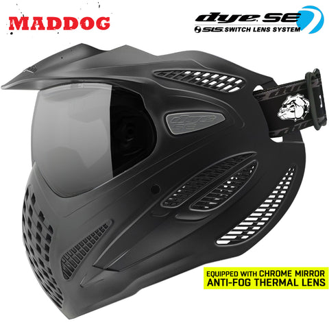 Maddog Dye SE Special Edition Thermal Anti-Fog Paintball Mask Goggle | Smoke - Clear - Mirror