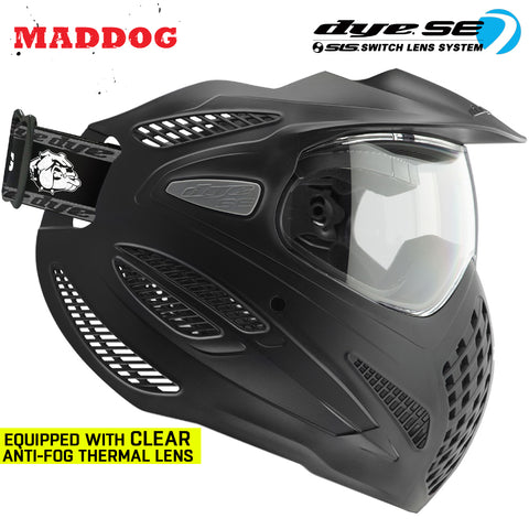 Maddog Dye SE Special Edition Thermal Anti-Fog Paintball Mask Goggle | Smoke - Clear - Mirror