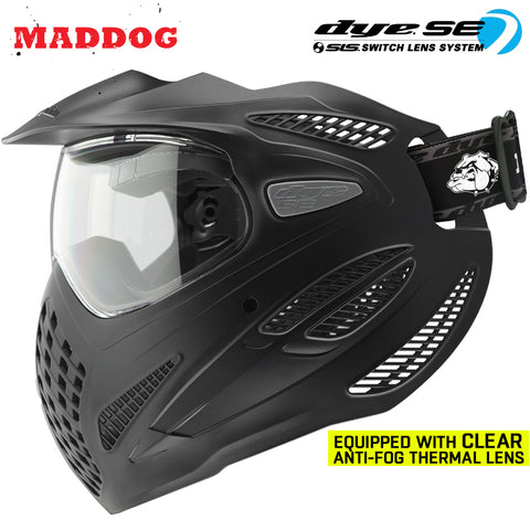 Maddog Dye SE Special Edition Thermal Anti-Fog Paintball Mask Goggle | Smoke - Clear - Mirror