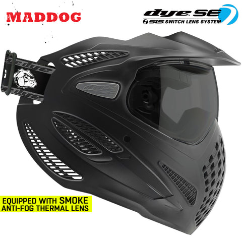 Maddog Dye SE Special Edition Thermal Anti-Fog Paintball Mask Goggle | Smoke - Clear - Mirror