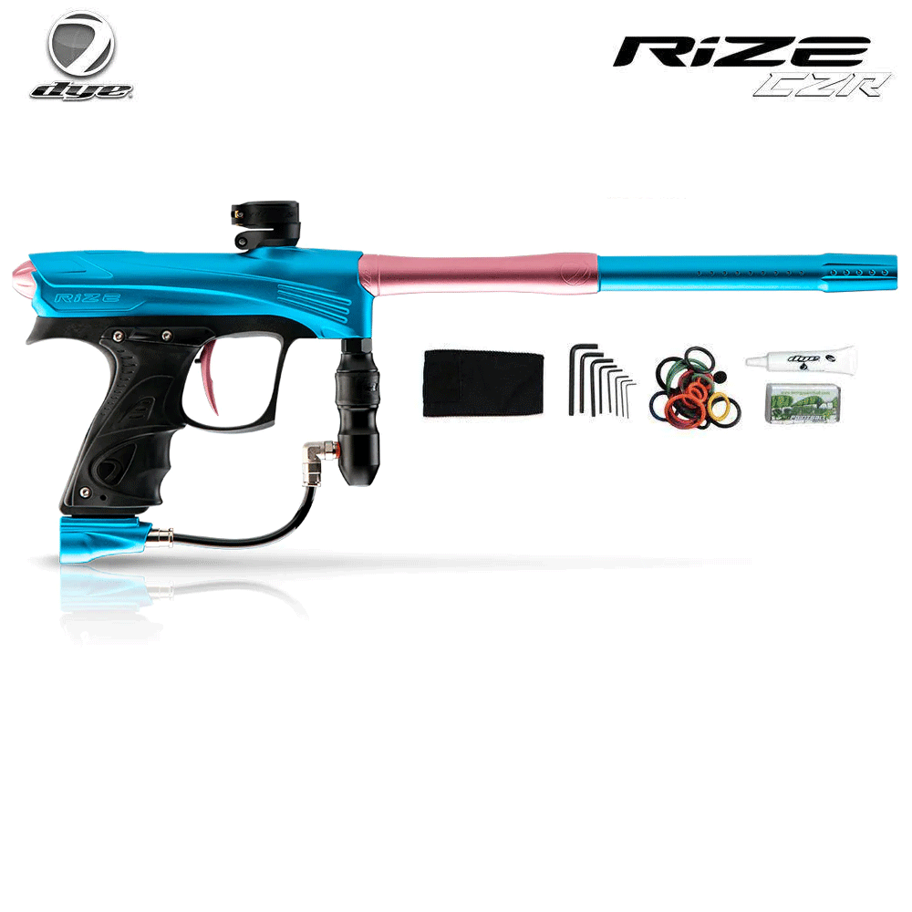 Dye Rize CZR Electronic Paintball Gun Marker - Teal / Pink