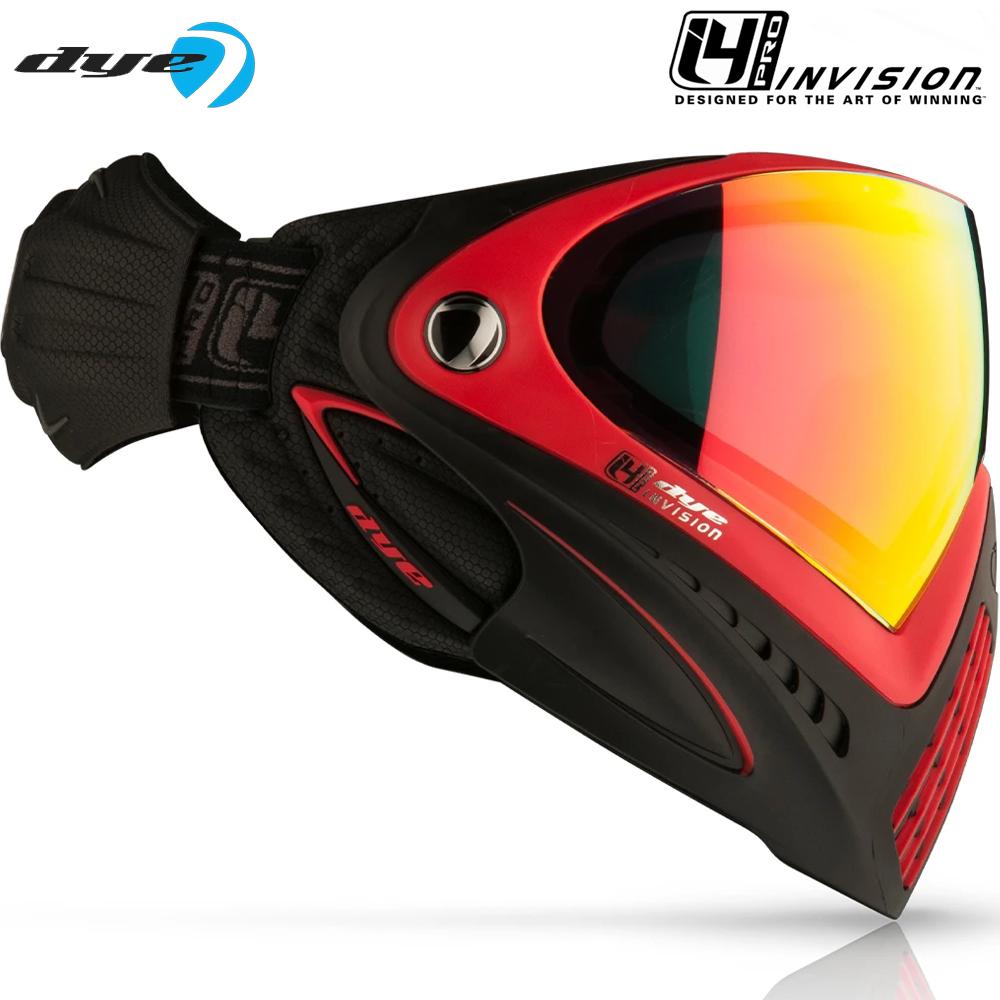 CLEARANCE Dye I4 PRO Thermal Paintball Mask Goggles - Meltdown Black/Red - Used But NOT Abused
