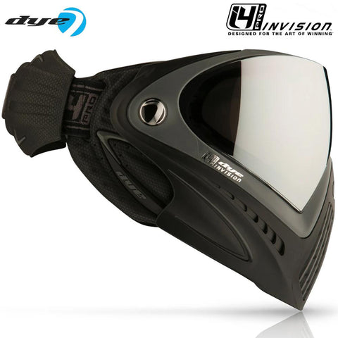 CLEARANCE Dye I4 PRO Thermal Paintball Mask Goggles - Shadow Black/Grey