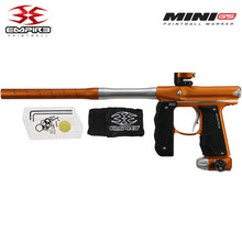 Empire Mini GS Electronic Paintball Gun .68 Caliber - Full Auto - Dust Tangerine / White 2-pc Barrel