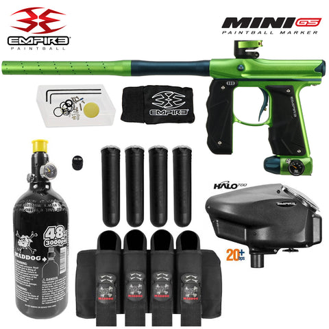 Empire Mini GS Advanced Electronic HPA Paintball Gun Package