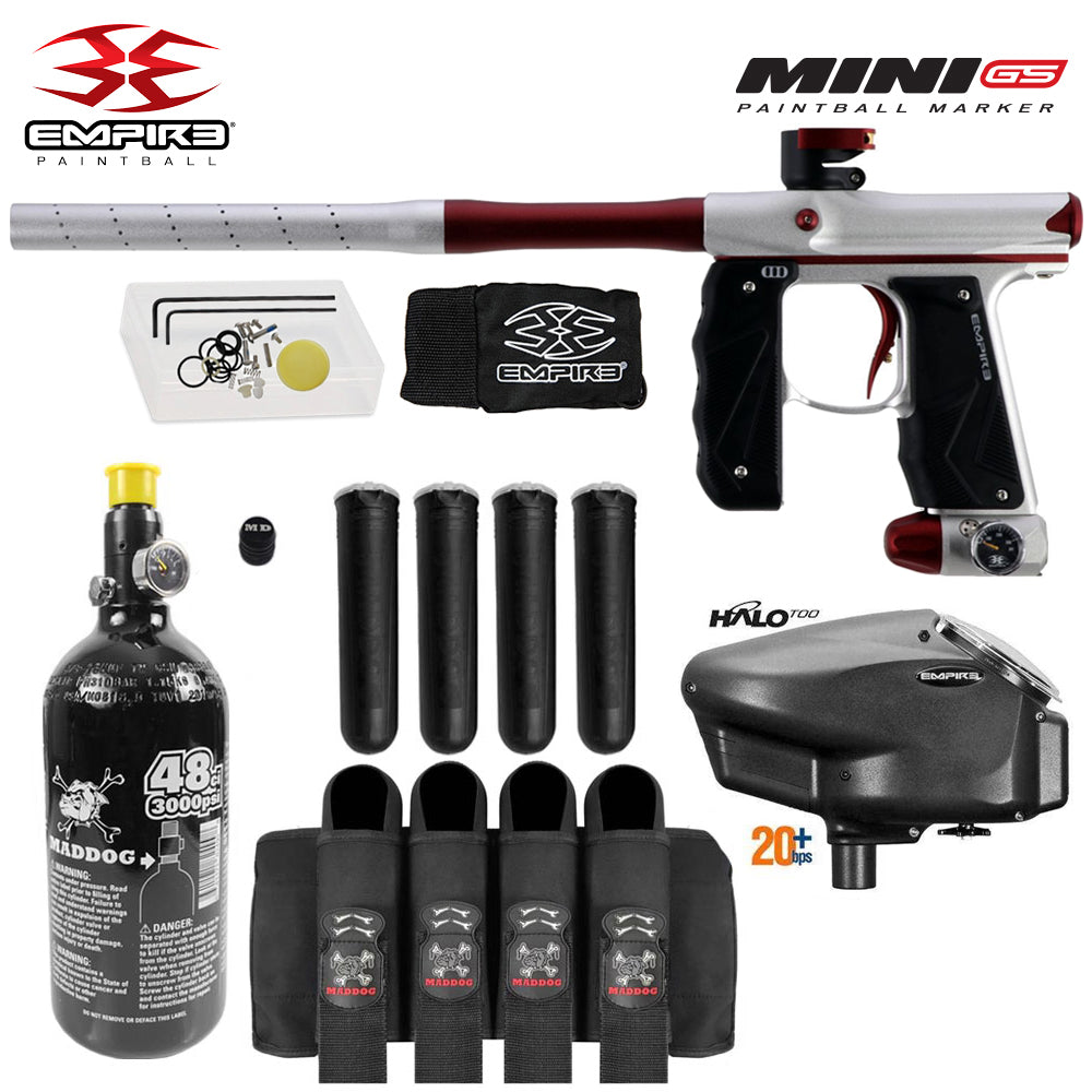 Empire Mini GS Advanced Electronic HPA Paintball Gun Package
