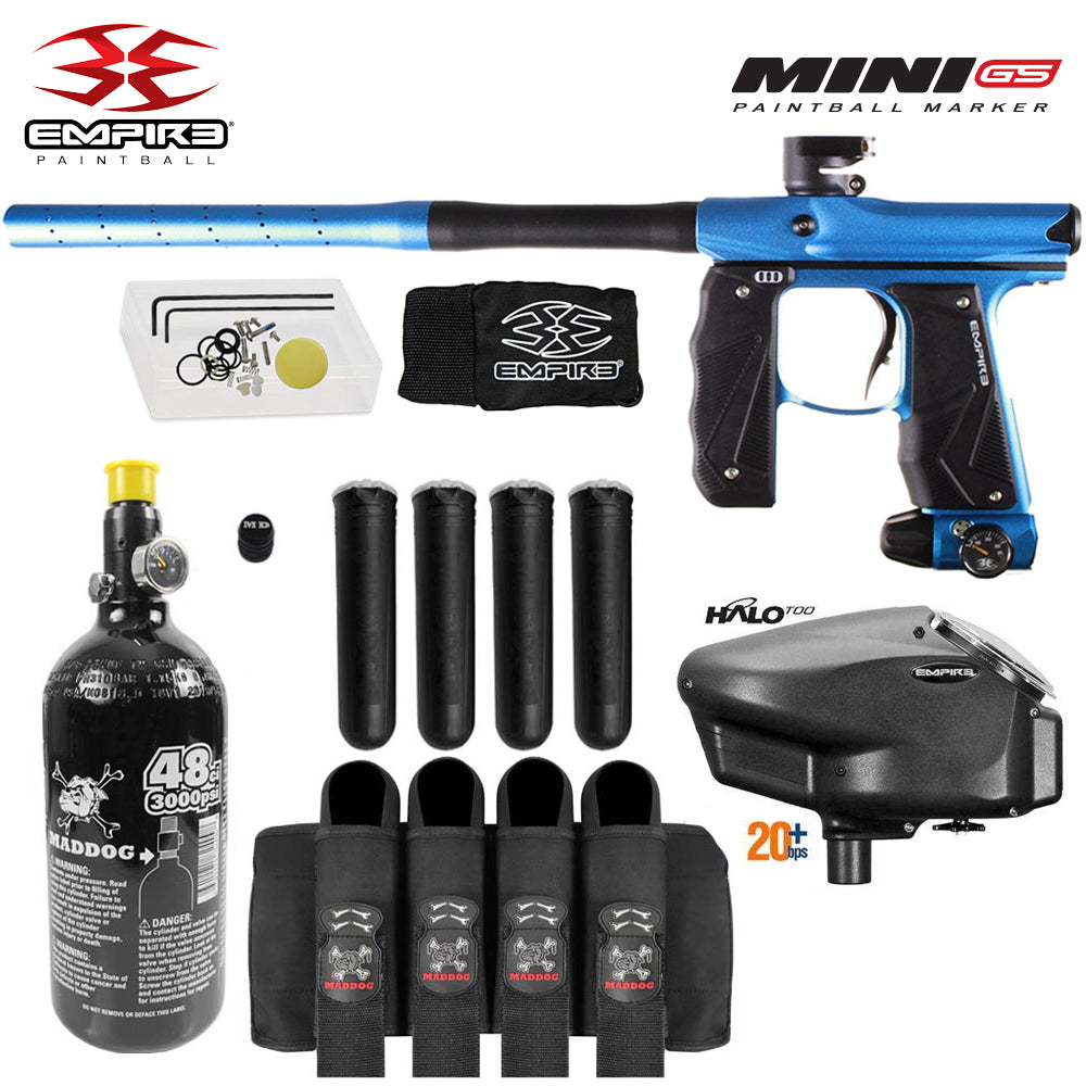 Empire Mini GS Advanced Electronic HPA Paintball Gun Package