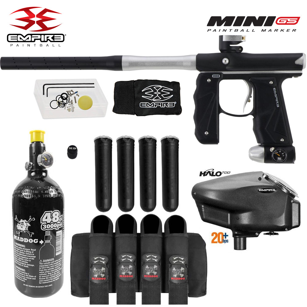 Empire Mini GS Advanced Electronic HPA Paintball Gun Package