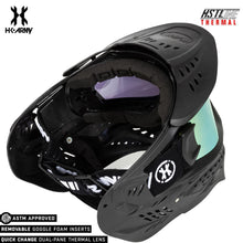 CLEARANCE HK Army HSTL Goggle Paintball Airsoft Mask with Anti Fog Thermal Lens - Black w/ Gold Lens