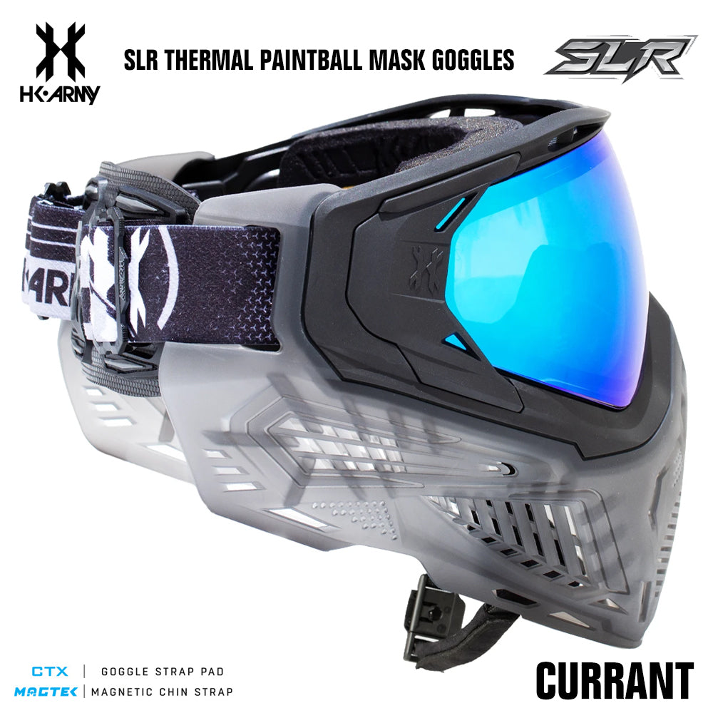CLEARANCE HK Army SLR Thermal Paintball Mask Goggle - Currant - Arctic Thermal Lens