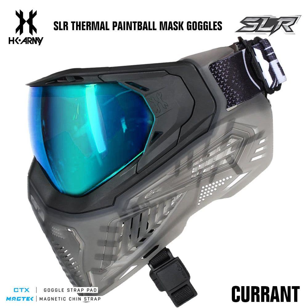 CLEARANCE HK Army SLR Thermal Paintball Mask Goggle - Currant - Arctic Thermal Lens