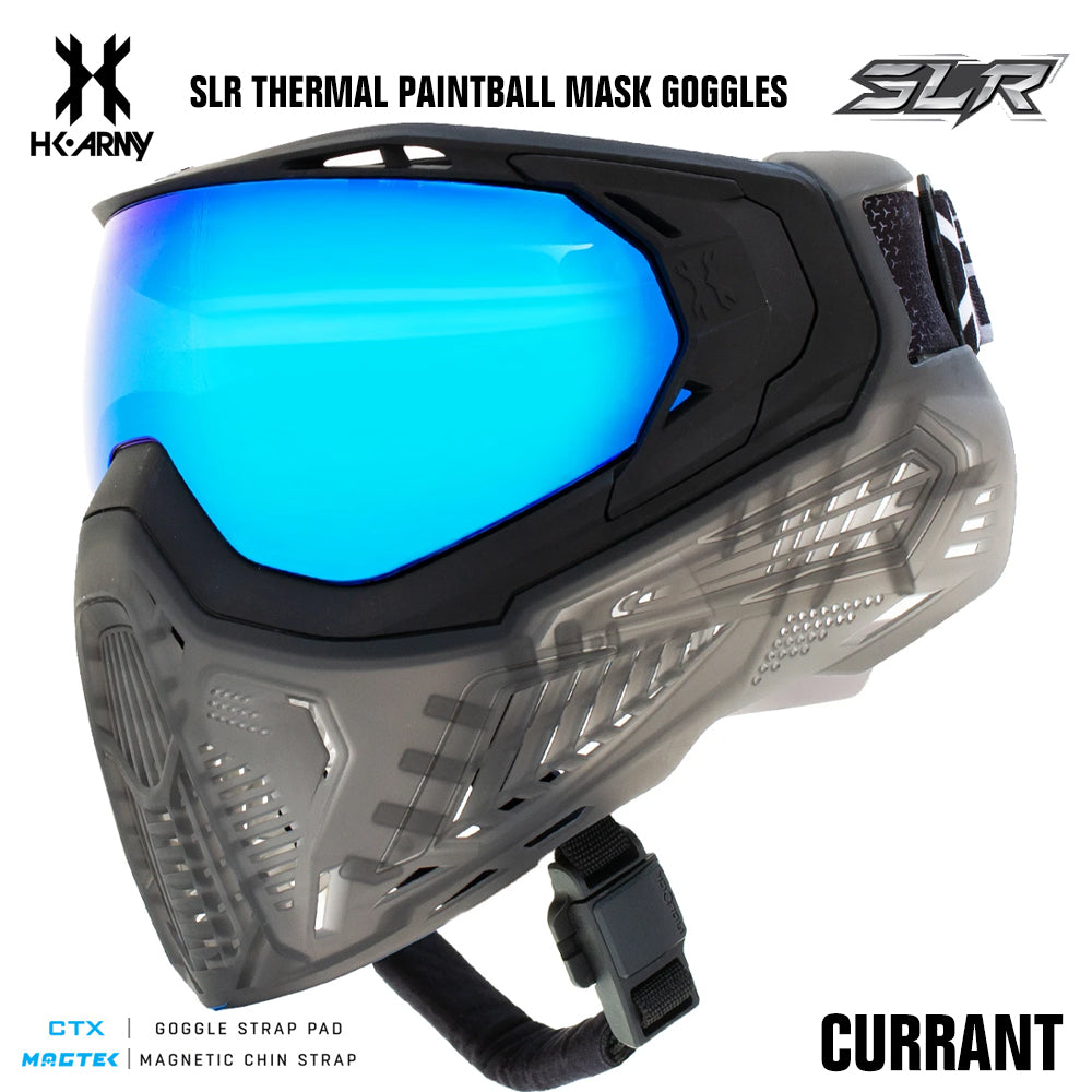CLEARANCE HK Army SLR Thermal Paintball Mask Goggle - Currant - Arctic Thermal Lens