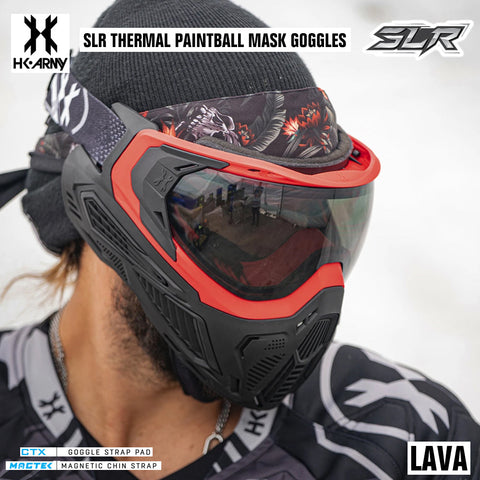 CLEARANCE HK Army SLR Thermal Paintball Mask Goggle - Lava - Smoke Thermal Lens - USED